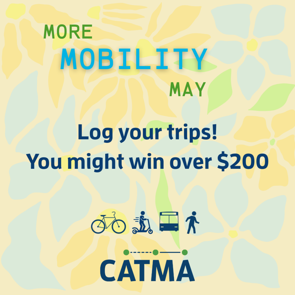 Participate in More Mobility May and log your sustainable trips to win prizes.